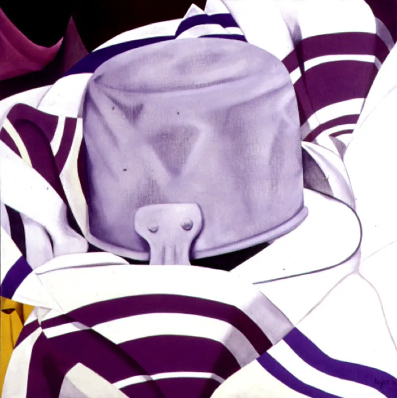 La olla de Bazurto. (detalle). 1996. Óleo sobre lienzo. 100 x 100 cm. Óscar Monsalve