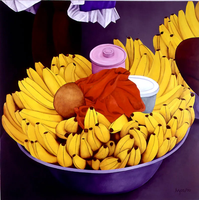 Serie Bazurto II. 2000. Óleo sobre lienzo. 120 x 120 cm. Óscar Monsalve
