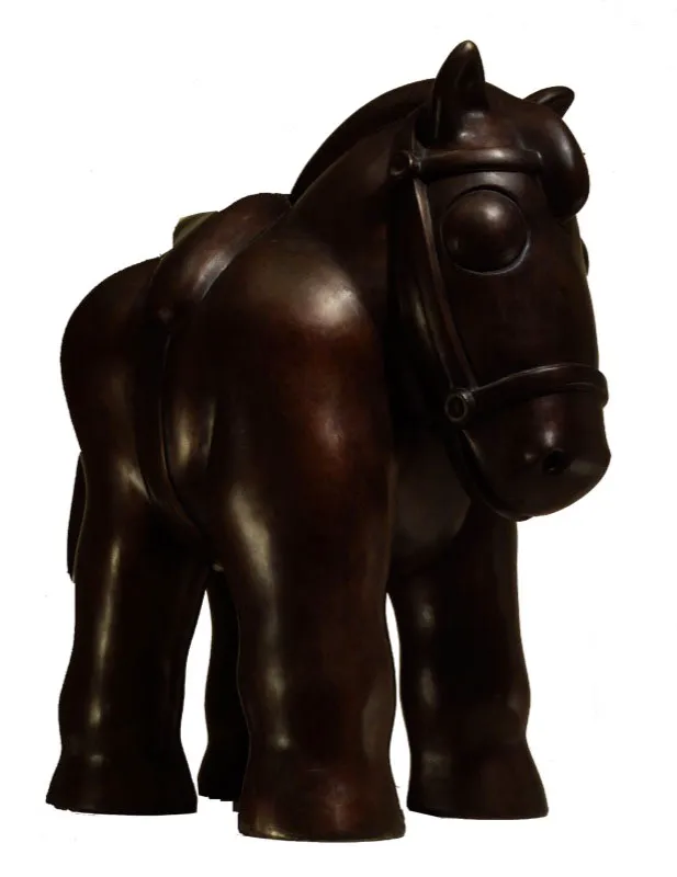 Caballo.  
1981.  
Bronce, edicin de 6.  
86 x 80 x 50 cm  