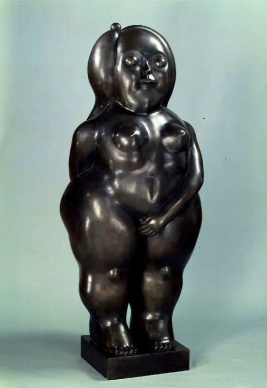 El pudor.  
1981.  
Bronce, edicin de 6.  
55 x 65,5 x 59 cm.  