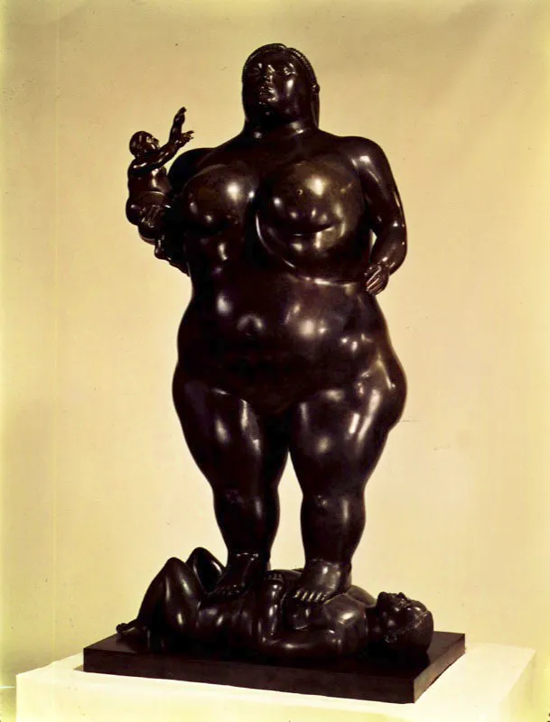 Madre e hijo.  
1988.  
Bronce, edicin de 3.  
208,3 x 114,9 x 69,2 cm.  