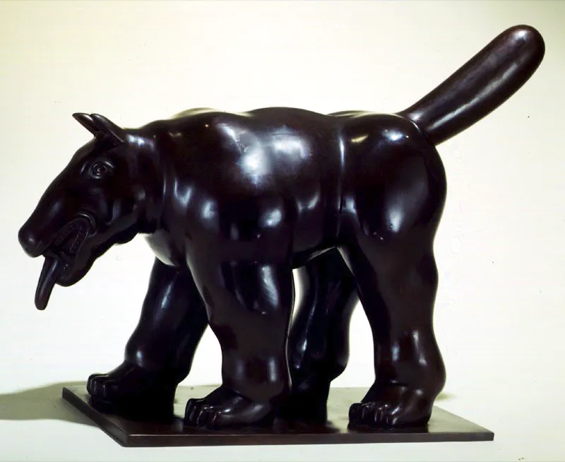 Perro.  
1989.  
Bronce, edicin de 6.  
56 x 22,5 x 42 cm.  