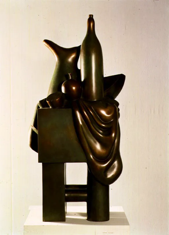 Naturaleza muerta.  
1989.  
Bronce.  
26,5 x 22 x 24 cm.  