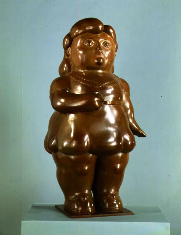 Mujer de pie.  
1981.  
Bronce, edicin de 6.  
109 x 58,5 x 47,5 cm.   