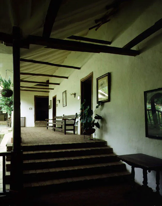 La Sierra, Valle del Cauca. El espacio de la galería hacia la vista del valle.