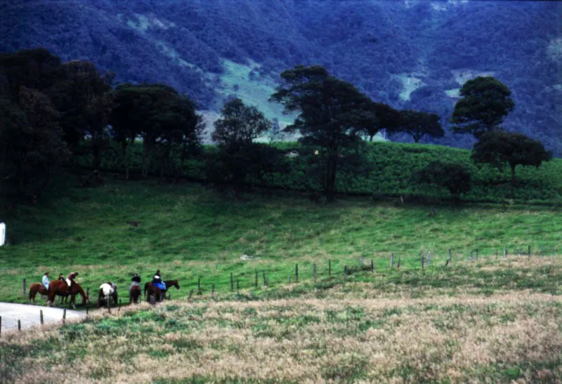 Cabalgata detrs de los cerros, en la va La Calera- Mundo Nuevo.
 