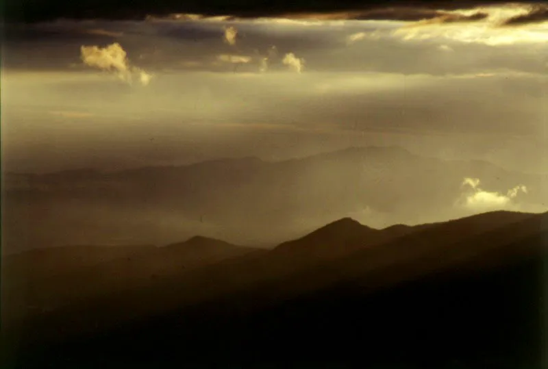 Vista al occidente desde el páramo de Sumapaz.