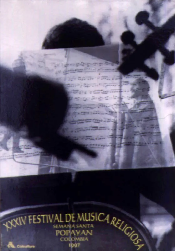 XXXIV Festival de Música Religiosa. 1997. Diseño Mónica Herrán. 70 x 50 cm.