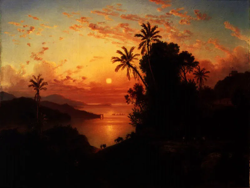 Atardecer en el golfo de Cariaco
Ferdinand Bellerman, 1845
Oleo sobre tela 
123 x 163 cm
Coleccin privada, Caracas. 