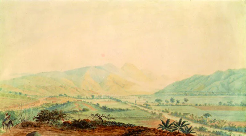 Vista de Caracas desde el Valle
Antonio Goering, 1872
Acuarela
35 x 61.7 cm
Coleccin Alfredo Beherens Dalla Costa, Caracas 