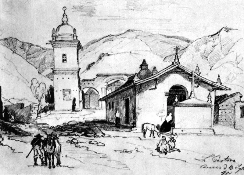 La Pastora en Caracas
Ferdinand Bellerman, 1844 
Dibujo a lpiz 
25.2 x 35.0 cm
Museos Estatales de Berln. 