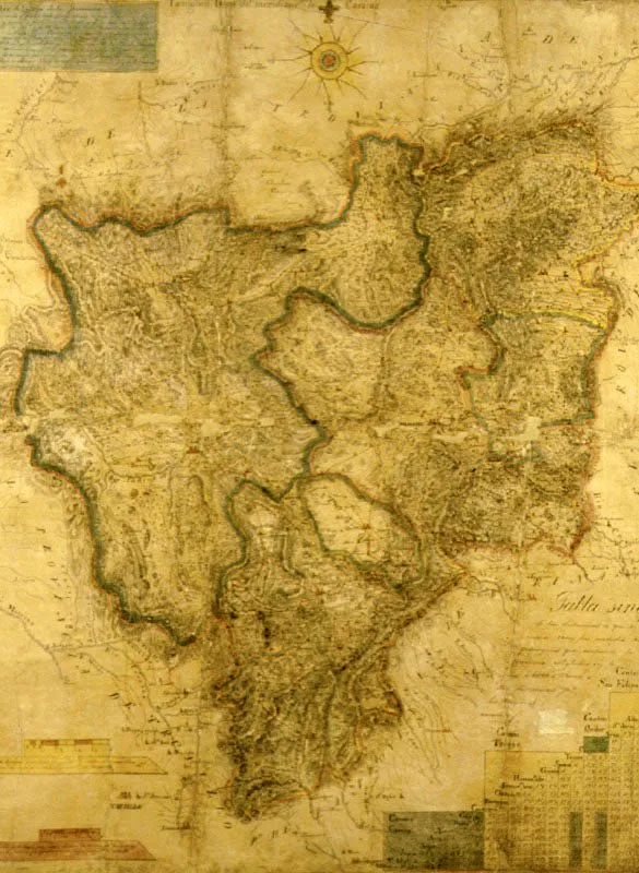 Mapa geográfico de Barquisimeto. Octubre de 1838.