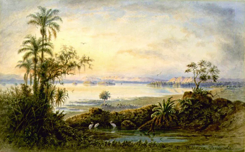 Lago de Valencia
Anton Goering, 1890
Cromolitografía
Instituto Iberoamericano de Berlín.