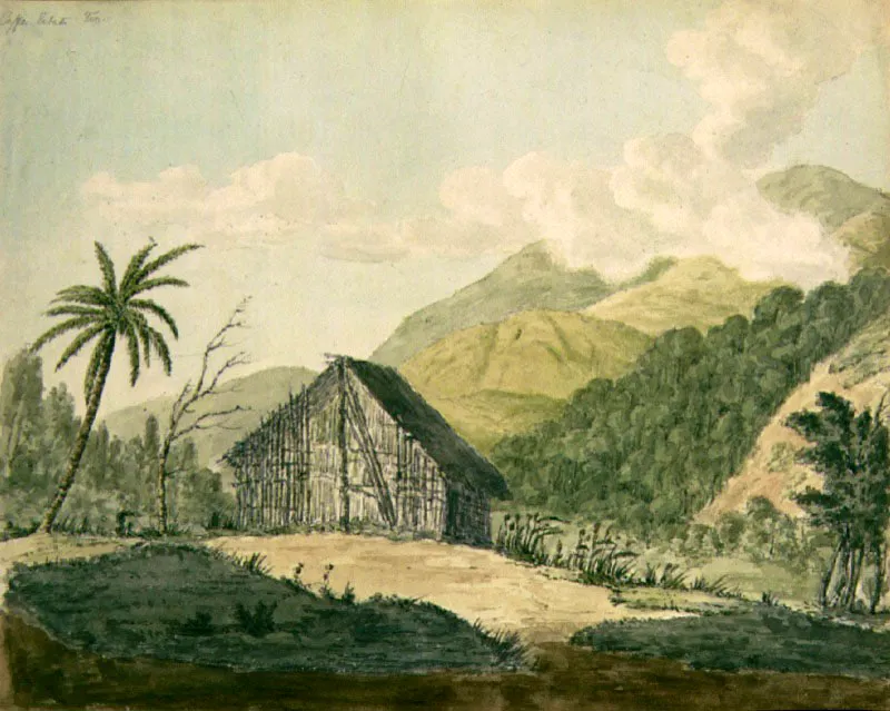 Hacienda de caf en Topo 
Meinhard Retemeyer
Acuarela
28 x 22 cm
Coleccin Hans Rheinheimer Key, Caracas. 