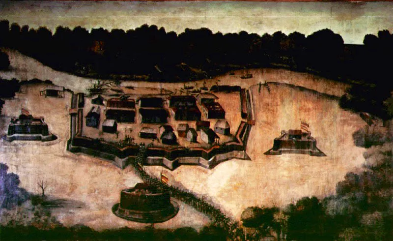 Toma de San Fernando de Apure
Pedro Castillo
Falso fresco
228 x 327 cm
Casa Pez de Valencia, Caracas. 