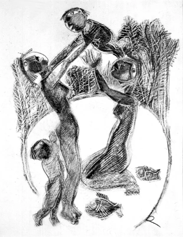 Dibujo a lpiz 
1950
30 x 23 cm. 