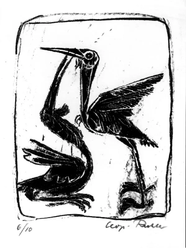 Pareja de pájaros
Litografía
1955
31 x 25 cm.