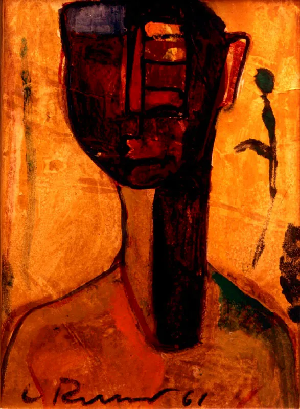 Rostro
Acuarela
1961
26 x 20 cm.
 