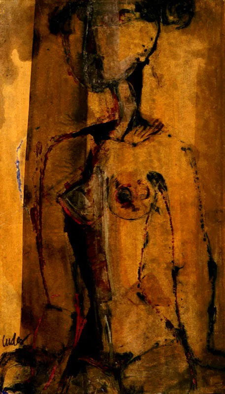Desnudo
(Firmado Judex,
Richter en latín)
1966 c.
47 x 27.5 cm.
