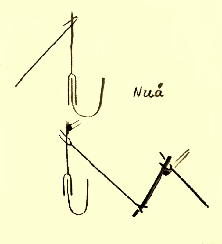 Maloca, estructura. Dibujo. 1950 c. 