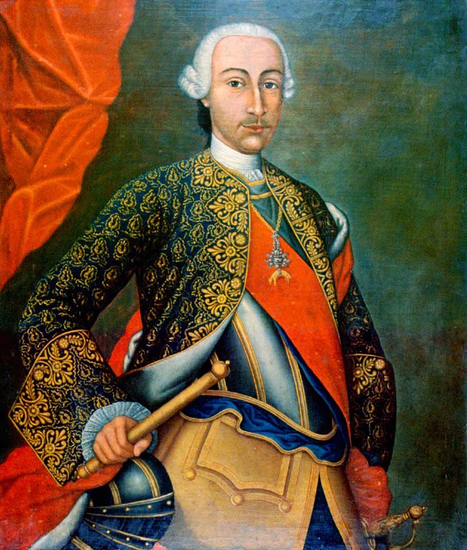 Annimo.
	Retrato de Carlos III. Siglo XVIII.
	Oleo sobre tela. 96 x 80 cm.
 