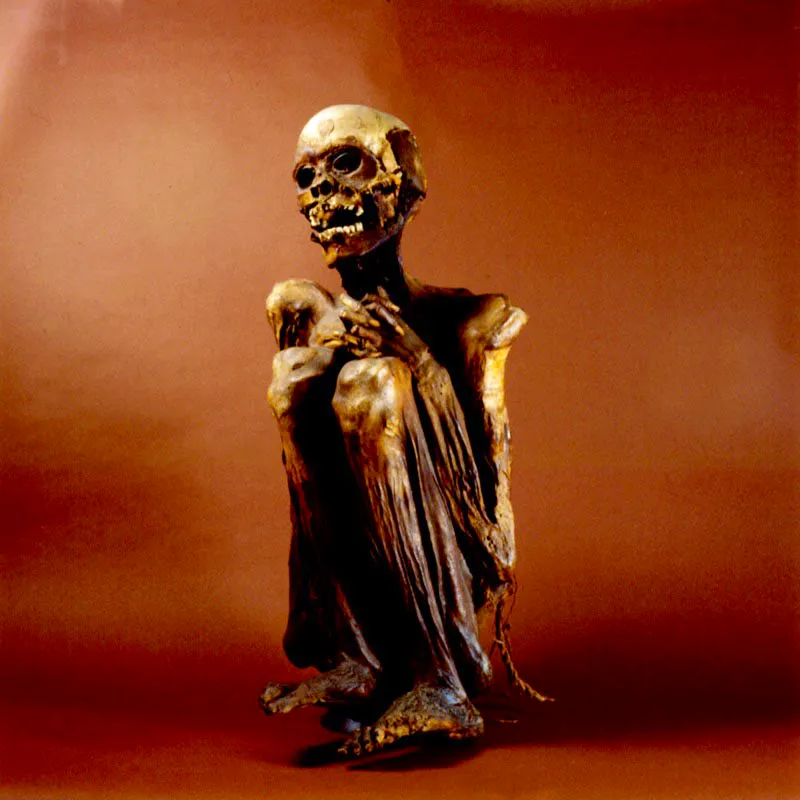 Momia Muisca del altiplano
cundiboyacense encontrada en Socotá, Boyacá, durante los años 30.