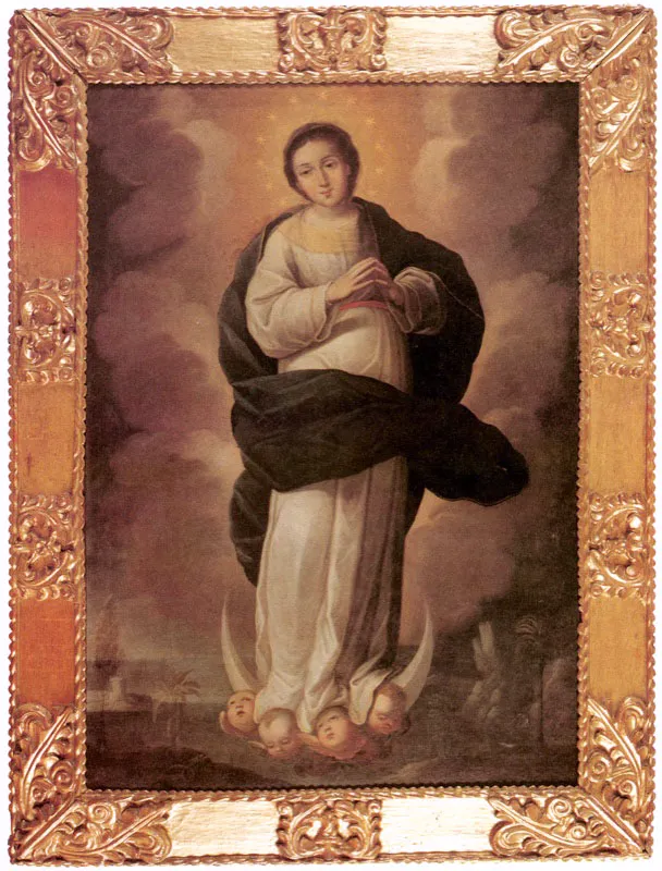 Gregorio Vsquez.
	La Inmaculada Concepcin. Siglo XVII
	Oteo sobre tela. 141 x 97 cm.
 