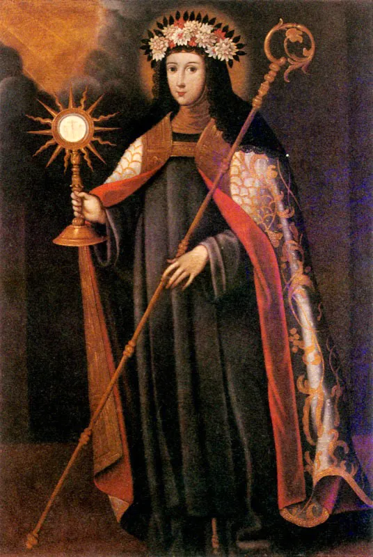 Anónimo.
Santa Rosa de Viterbo. Siglo XVII.
Oleo sobre tela, 155 x 108 cm.