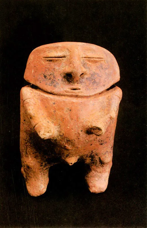 Figura antropomorfa. Quimbaya,
	17 x 11 cm.
 