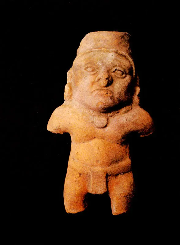 Figura antropomorfa. Tumaco.
	19.5 x 11.6 cm.
 