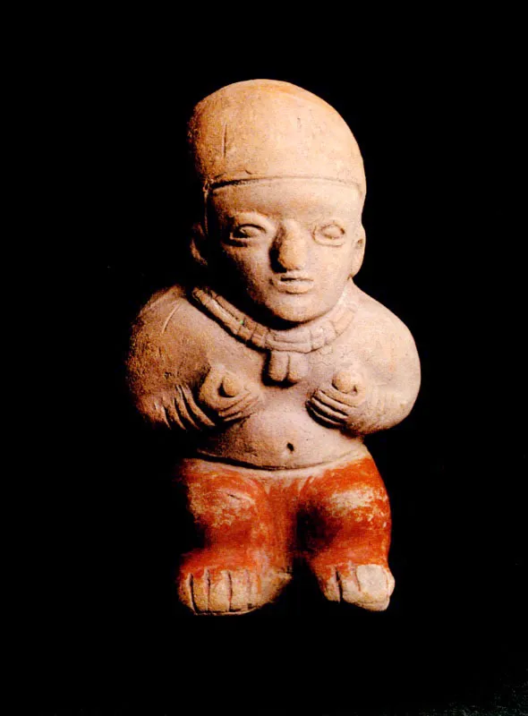 Figura antropomorfa. Tumaco.
	10.6 x 6.2 cm.
 