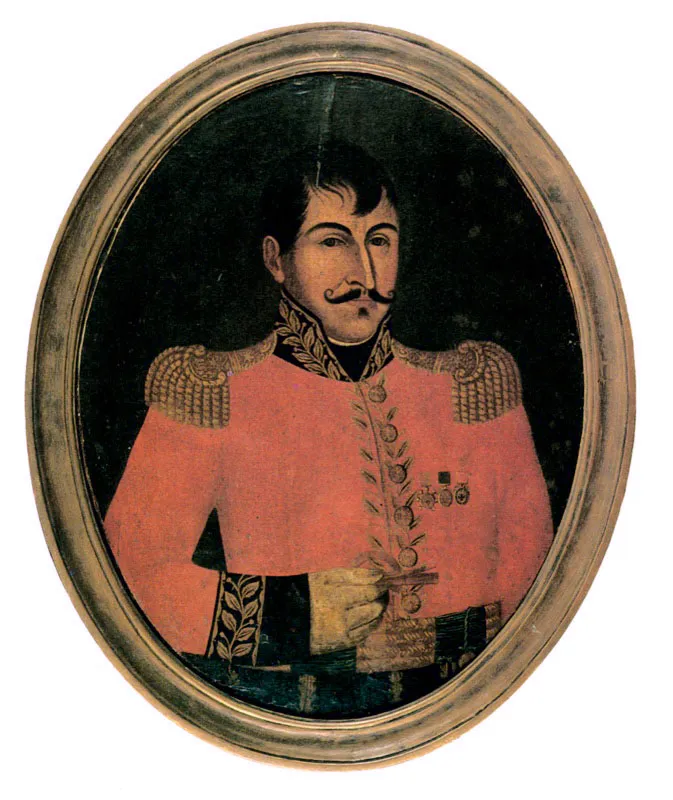 Pedro Jos Figueroa.
	Francisco de Paula Santander. 1820.
	Dimetro 84 x 64 cm.
 