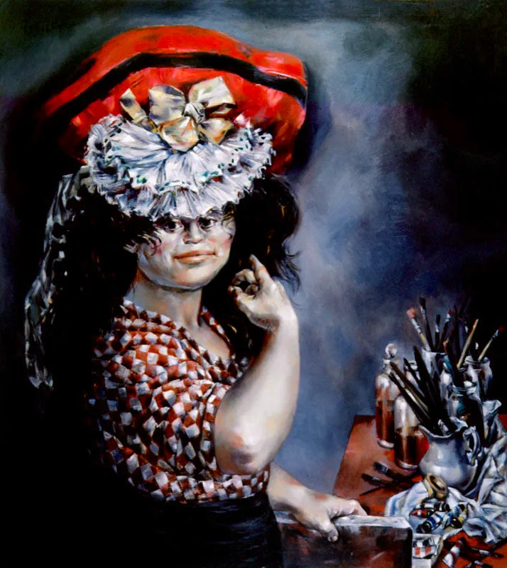 Enrique Grau.
La Pintora. 1964.
Oleo sobre lienzo. 142 x 127 cm.