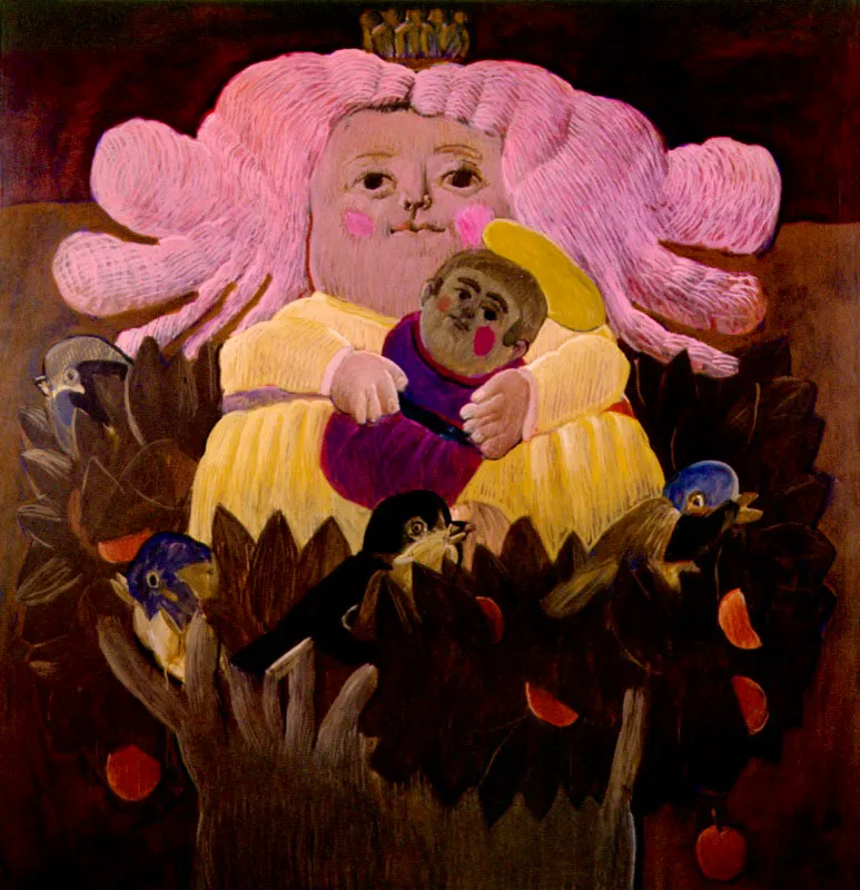 Fernando Botero.
	Virgen de Ftima. 1963.
	Oleo sobre lienzo. 182 x 177 cm.
 