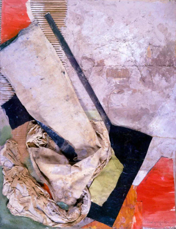 Guillermo Wiedemann.
	Sin ttulo. 1963.
	Collage. 86.5 x 66 cm.
 