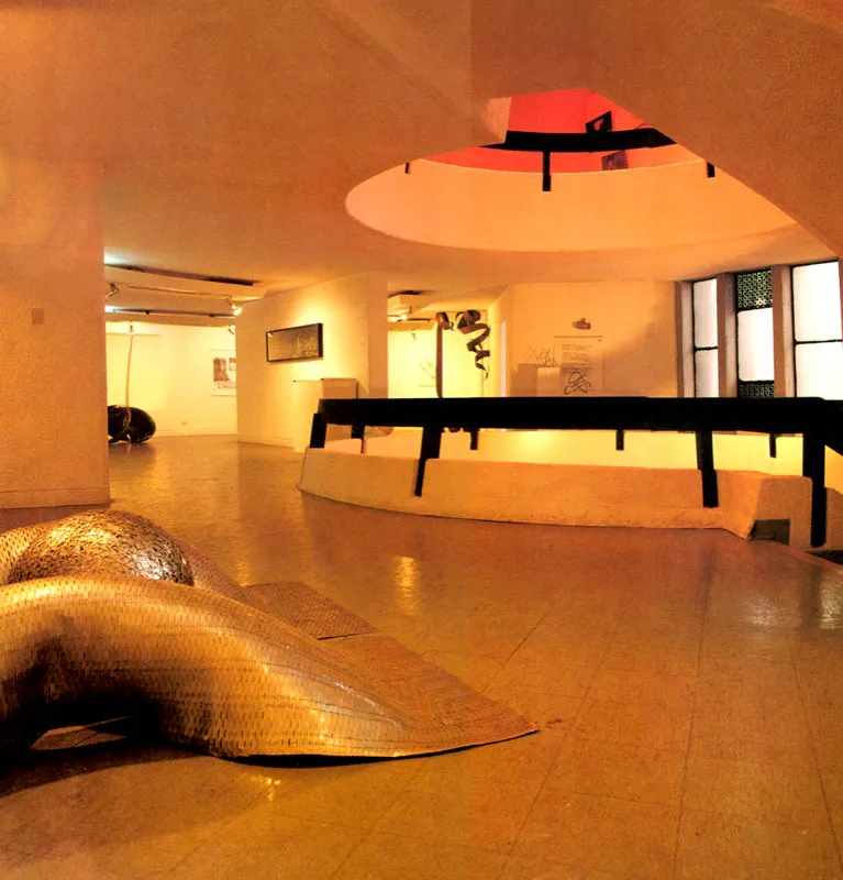 Vista del salón de exposiciones temporales.