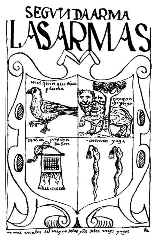 Viñetas ilustrativas de Felipe Guamán Poma de Ayala tomadas del libro Nueva crónica y buen gobierno de Felipe Guamán Poma de Ayala, publicada por la Biblioteca Ayacucho, Caracas, 1980. Jeremy Horner