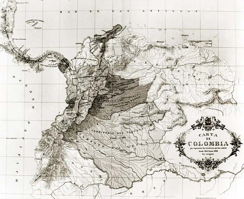 FIel a la doctrina del Uti possidetis juris de 1810, que sirvi de base de la delimitacin fronteriza de las antiguas naciones, Colombia sujet su cartografa a la heredad del Virreinato. 