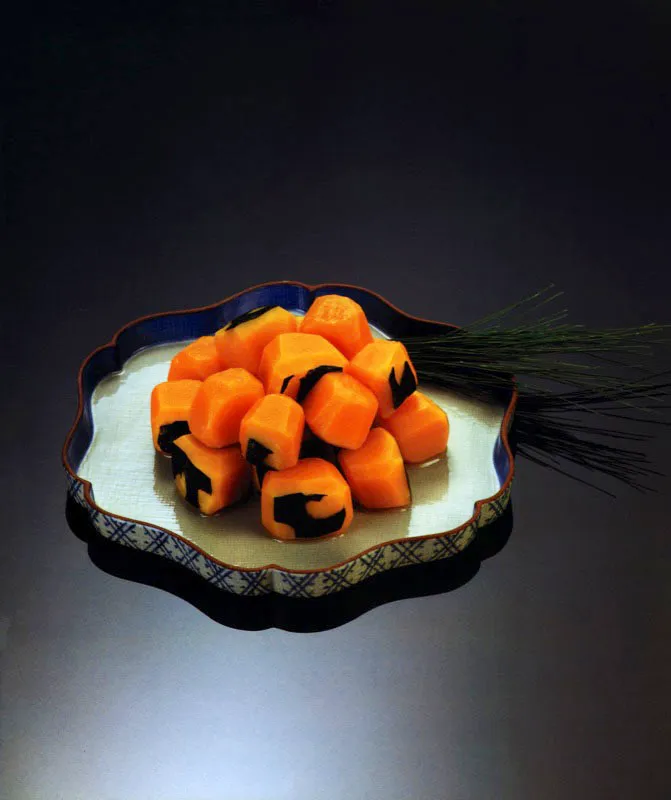 Auyama cocida en salsa, Kabocha no fukumeni. Matthew Leighton