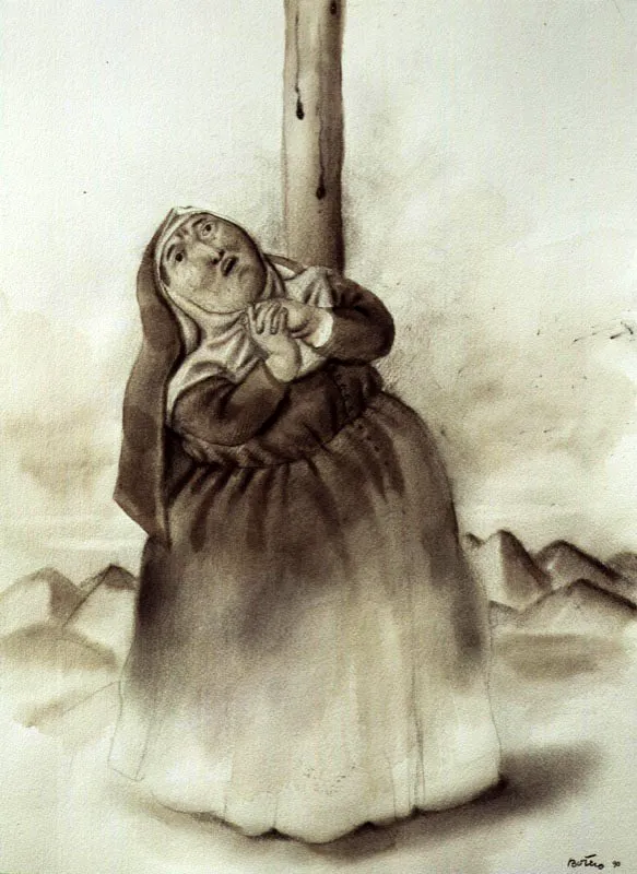 Mater dolorosa / 1990 / tiza / 48 x 36 cm 