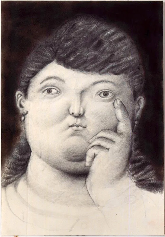 Mujer / 1989 / lápiz / 50 x 36 cm
