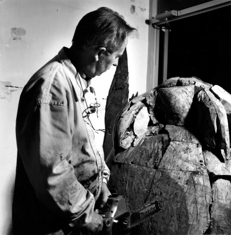 El artista en su estudio