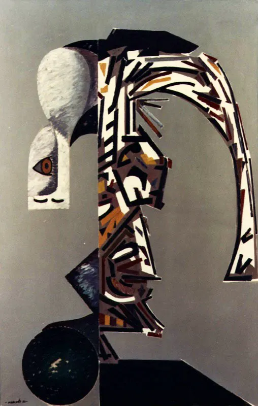 El recorrido. 1983. Óleo sobre tela. 161 x 106 cm