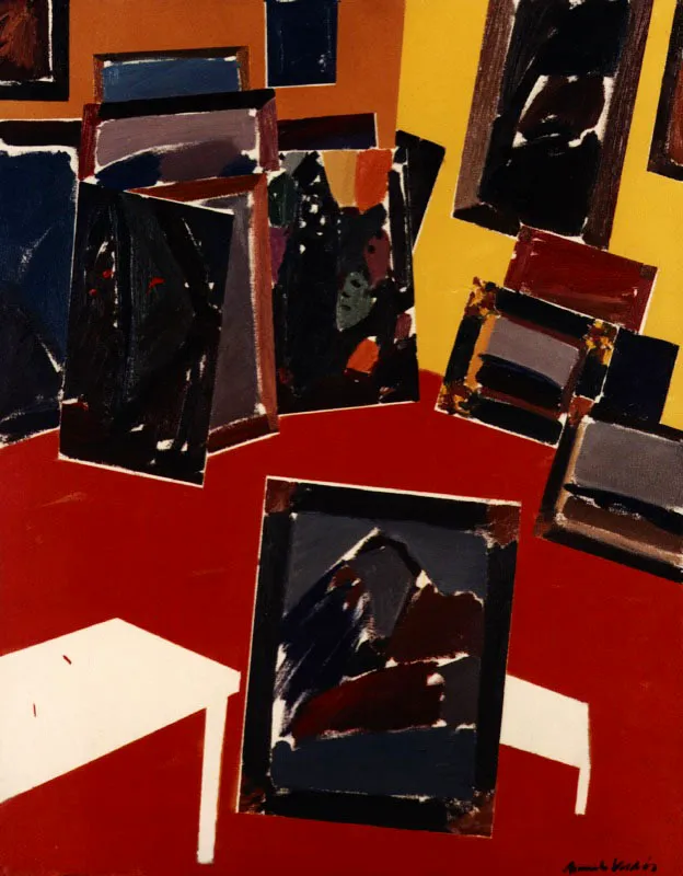 El estudio II. 1983. Óleo sobre tela. 93 x 73 cm