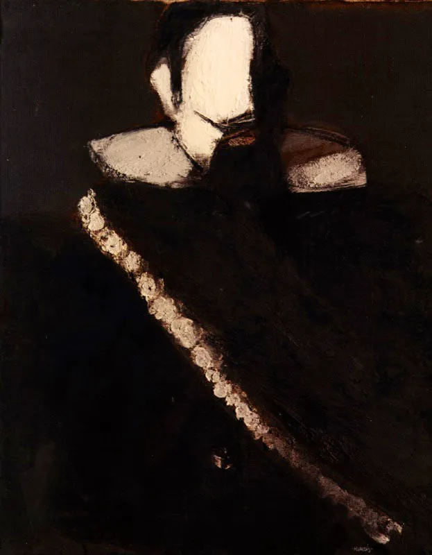Infanta V. 1985. Óleo sobre tela. 198 x 147 cm