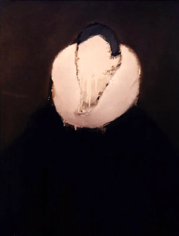 Caballero desconocido. 1986. Óleo sobre lino. 100 x 81 cm