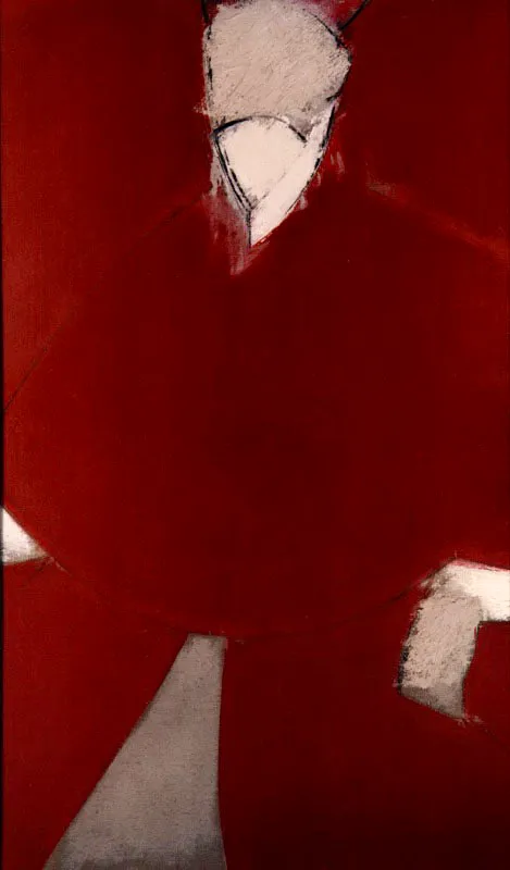 El Cardenal Fernando Nio de Guevada  III. 1986. leo sobre lino. 120 x 75 cm 