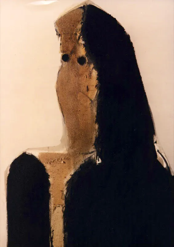 Picasso como pretexto. 1986. Técnica mixta sobre lino. 80 x 60 cm