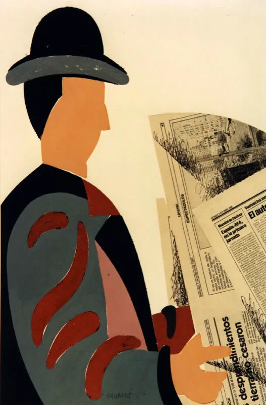 Collage 87-XII. 1987. Collage. 56 x 38 cm