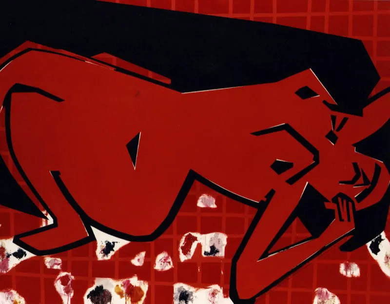 Matisse como pretexto. 1987. Óleo sobre lino. 130 x 164 cm